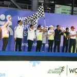 Gubernur Pramono melakukan Flag off pada Jakarta Running Festival 2025