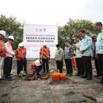 peletakan batu pertama di kawasan wisata Marunda Kepu