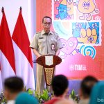 Kepala Dispusip Provinsi DKI Jakarta, Nasruddin Djoko Surjono saat pembukaan Festival Pustakarsa 2025