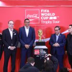 Suasana penyelenggaraan acara Fifa World Cup Trophy Tour di JICC Senayan